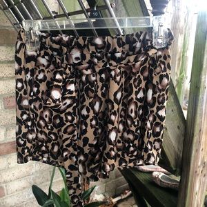 Leopard print shorts